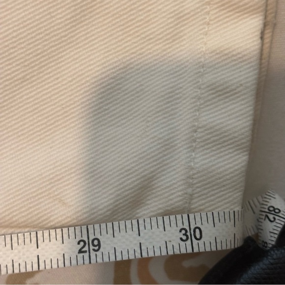 Vintage‎ 1980s Sasson White High-Rise Taper Leg Sz 13/14 Jeans Cotton No Stretch - Picture 10 of 12